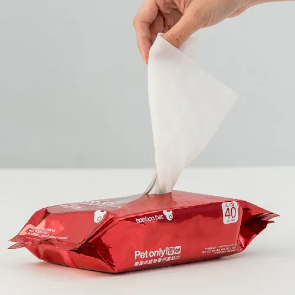 寵物清潔超值試用組（家庭包＋隨身包＋擦澡手套）驅蚊防蚤 濕紙巾 bonbonpet 淚痕清潔-細節圖8