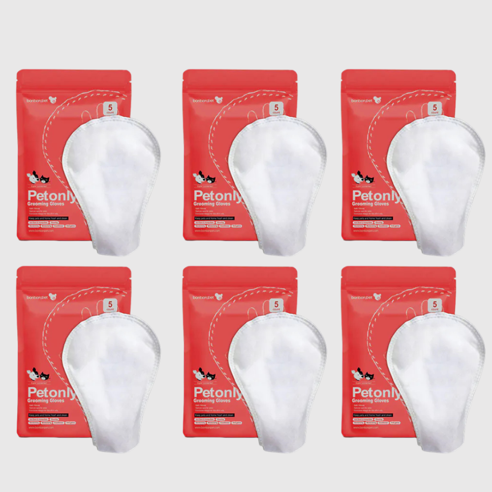防蚊防蚤擦澡手套(5入/包) bonbonpet 免沖洗 溫和抑菌 貓狗通用 狗狗清潔-規格圖11