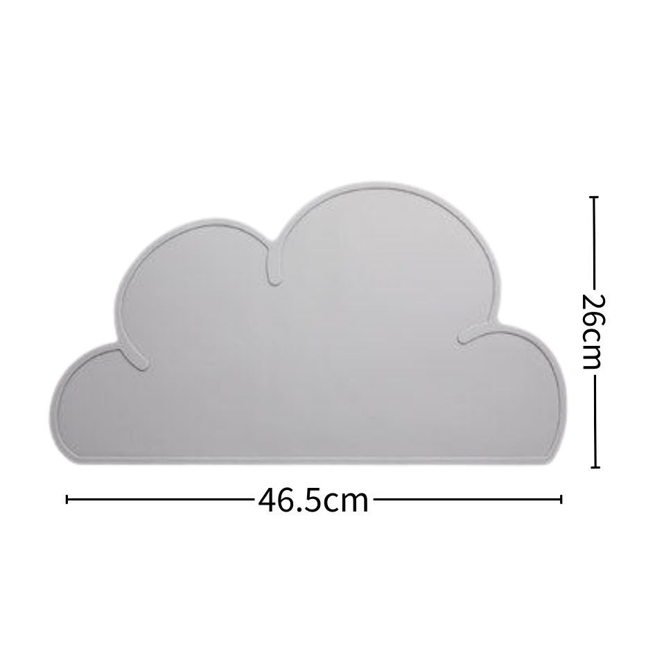 雲朵造型食品級矽膠防滑餐墊-細節圖9