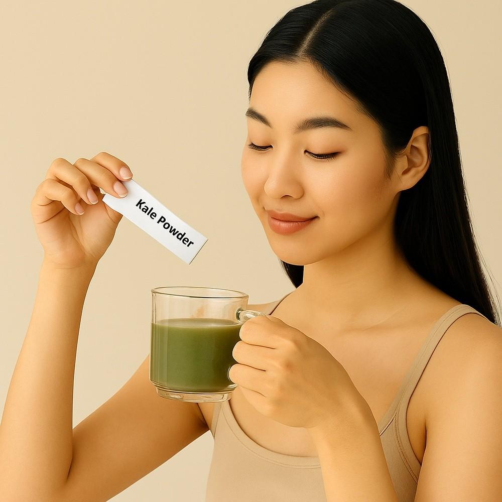 enya 恩亞 羽衣甘藍粉 250g/袋 青汁 零農殘 甘藍科 花椰菜 蔬菜之王 Kale 高鈣高纖超級食物【恩亞生活】-細節圖2