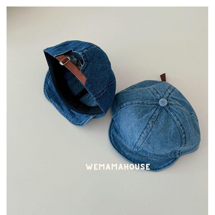 [台灣現貨] 兒童棒球帽 兒童鴨舌帽 兒童帽子 深藍 軟檐鴨舌帽 軟檐棒球帽 寶寶棒球帽 寶寶鴨舌帽 牛仔棒球帽 鴨舌帽-細節圖4