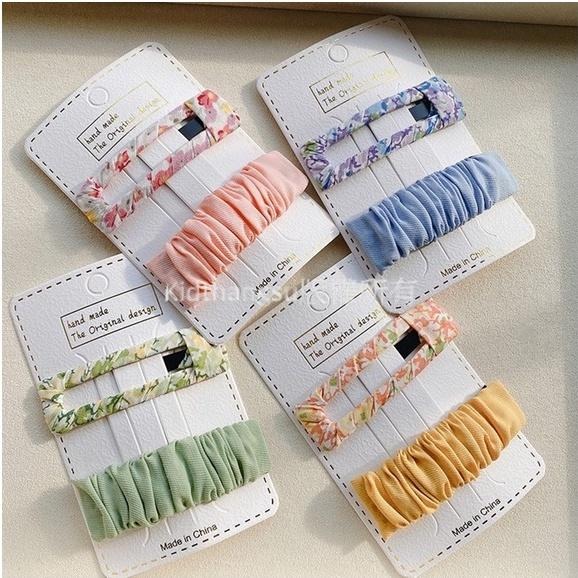 [台灣現貨親子款] 兒童髮夾 bb夾 小孩髮夾 大人髮夾 素色髮夾 髮夾 側邊髮夾 兒童髮飾 髮邊夾 小碎花髮夾-細節圖2