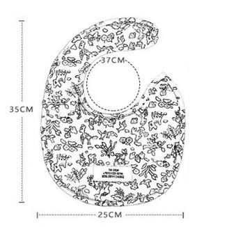 [台灣現貨免擱等] 寶寶圍兜 吃飯圍兜 圍兜兜 H1 圍兜 嬰兒圍兜 寶寶圍兜 口水圍兜 雙面圍兜 碎花圍兜 嬰兒口水巾-細節圖7