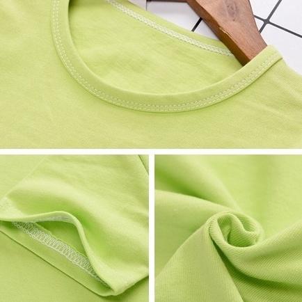 現貨 兒童棉T100%棉 兒童T 兒童棉T 兒童圓領棉T 兒童TSHIRT 兒童白色棉T 短袖 純棉 兒童素T 條紋T-細節圖3