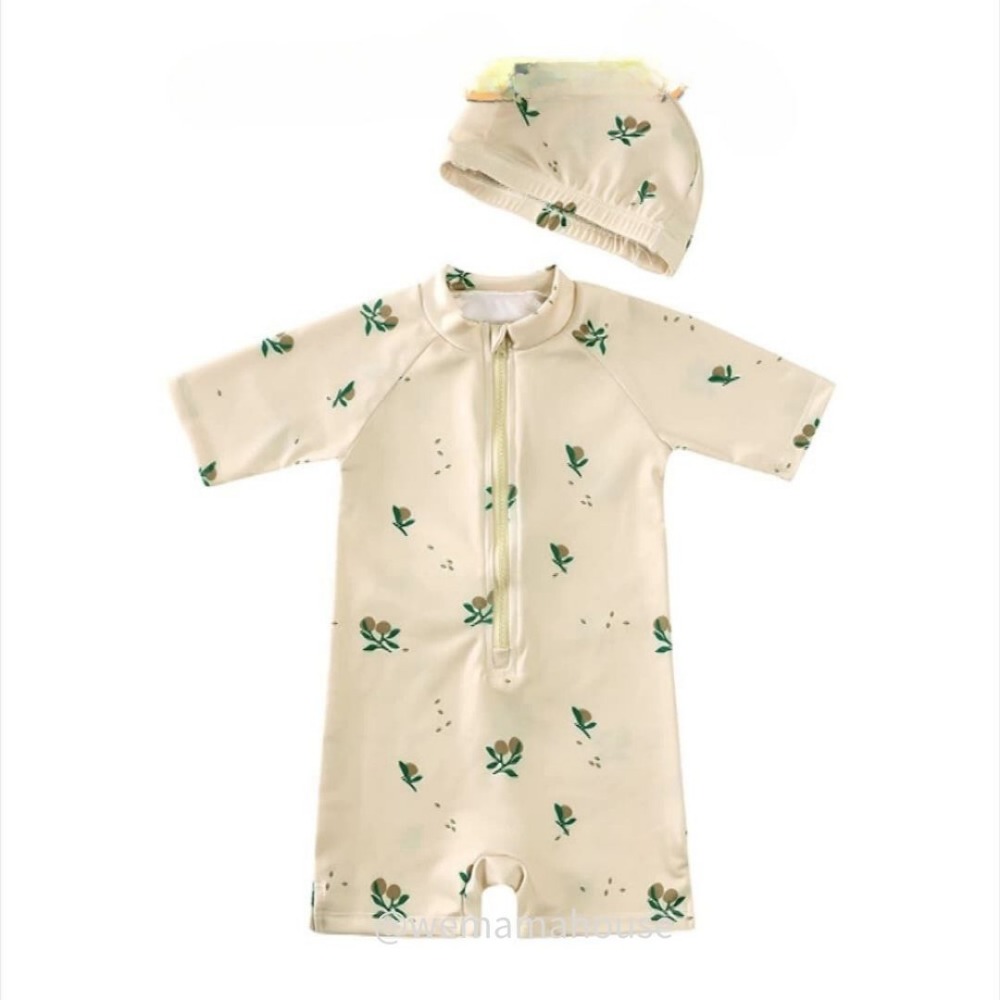 [台灣現貨] 兒童泳衣 兒童連身泳衣 兒童泳裝 橄欖 寶寶泳衣 溫泉泳衣 男童泳衣 女童泳衣 一件式泳衣 小孩泳衣 泳衣-規格圖11