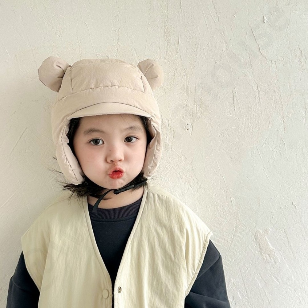 帽帽家👒台灣現貨🚚 兒童飛行帽 小孩飛行帽 兒童護耳帽 飛行帽 小孩護耳帽 兒童保暖帽 兒童雷鋒帽 寶寶護耳帽-細節圖2