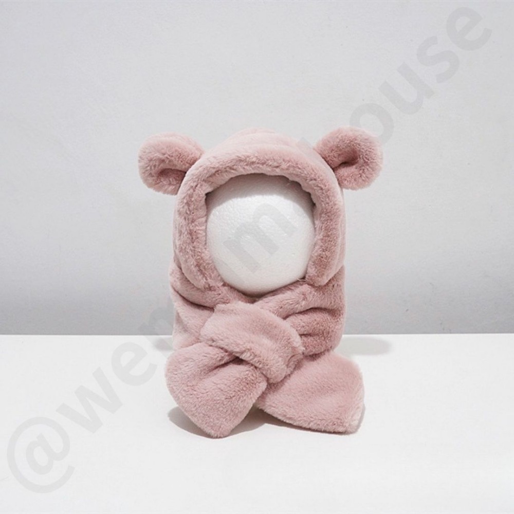 帽帽家👒台灣現貨🚚 兒童毛帽 小孩毛帽 兒童圍巾 卡其色 兒童護耳帽 兒童遮耳帽 小孩護耳帽 小孩圍巾 遮耳帽-規格圖7