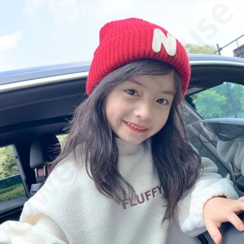 帽帽家👒台灣現貨🚚 寶寶毛帽 兒童毛帽 小孩毛帽 紅色 兒童護耳帽 毛帽 護耳毛帽 紅色毛帽 兒童毛線帽 毛線帽-細節圖9