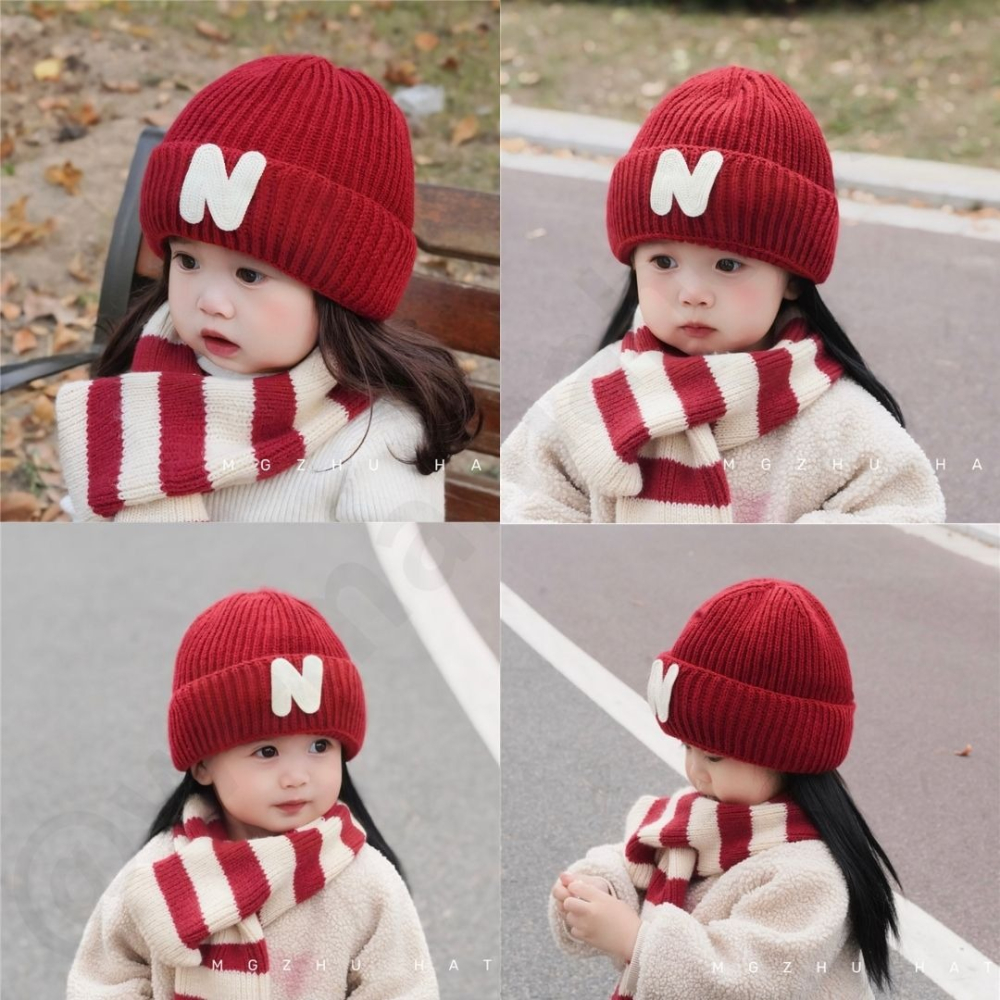 帽帽家👒台灣現貨🚚 寶寶毛帽 兒童毛帽 小孩毛帽 紅色 兒童護耳帽 毛帽 護耳毛帽 紅色毛帽 兒童毛線帽 毛線帽-細節圖10