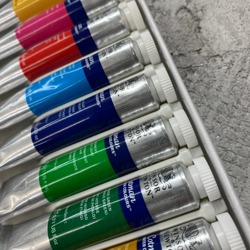 藝城美術~牛頓 WINSWINSOR NEWTON 溫莎 牛頓 12色 水彩 21ml 學生級 透明水彩鋁管盒裝組-細節圖3