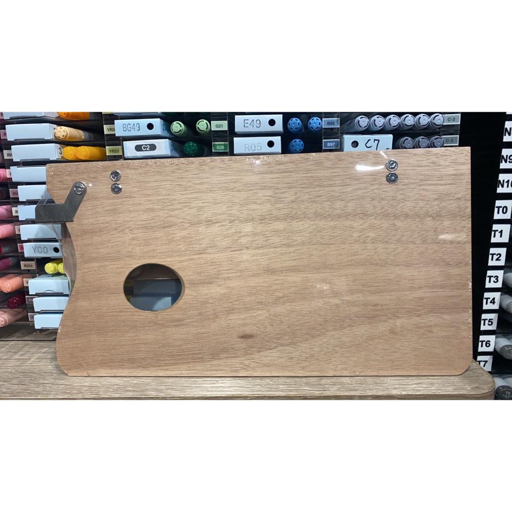 藝城美術~ MIRO  米羅 木製 木質折合/方形/橢圓形 調色板 油畫 水粉 壓克力顏料 折合 調色盤-細節圖6