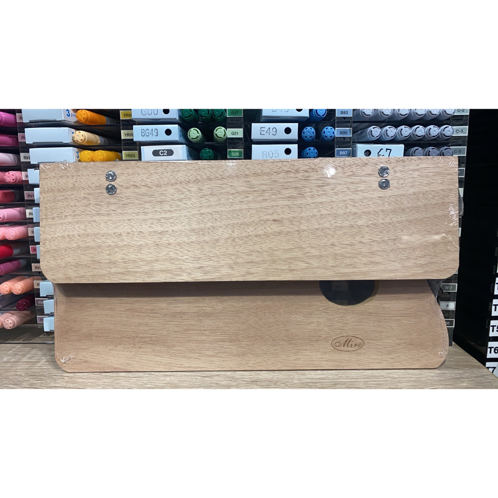 藝城美術~ MIRO  米羅 木製 木質折合/方形/橢圓形 調色板 油畫 水粉 壓克力顏料 折合 調色盤-規格圖9