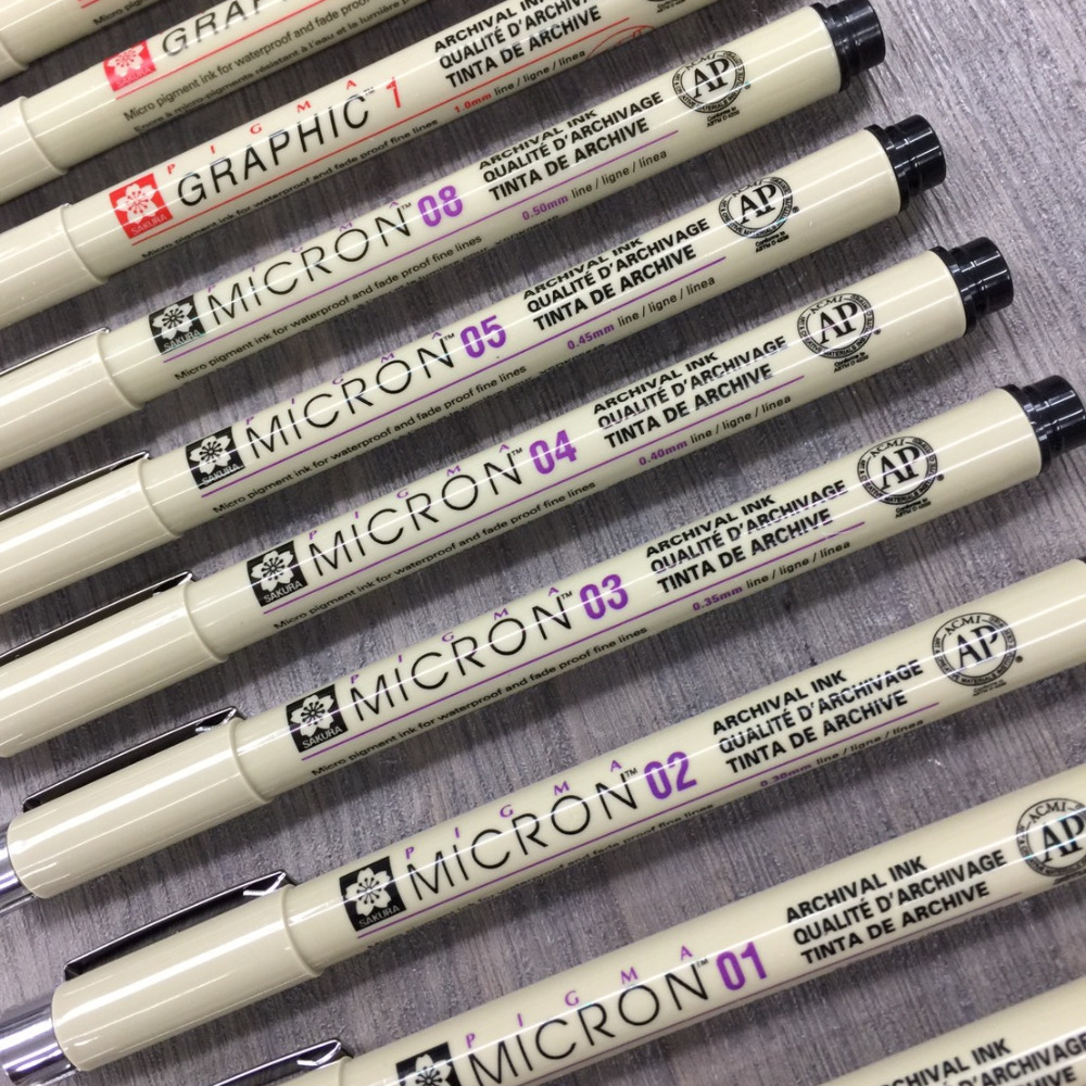 藝城美術~日本 SAKURA 黑 櫻花 PIGMA MICRON 筆格邁代針筆 櫻花代用針筆 (單支販售) 代針筆 黑色-細節圖4