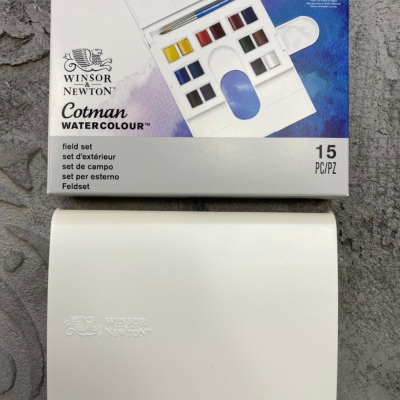 藝城美術~馬可威 2021 限量 貂毛水彩筆 、經典老配色溫莎牛頓塊狀水彩 (14色) 特配版、山度士水彩紙對開10入-細節圖2