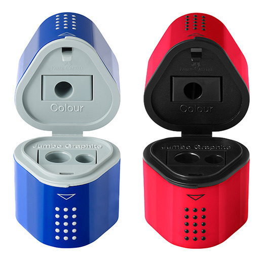 藝城美術~輝柏 Faber-Castell三孔削鉛筆器.三孔削鉛筆機 5色-細節圖2