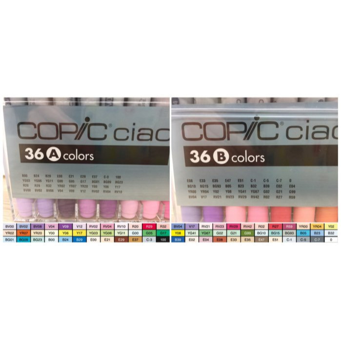 藝城美術►日本COPIC Ciao 72色 三代  圓桿72A套組 或 台灣限定版72色 免運-細節圖2