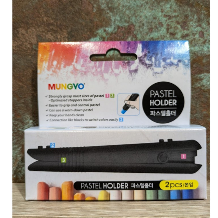 藝城美術~韓國 MUNGYO 粉彩 粉筆 蠟筆  粉彩夾 粉筆夾 蠟筆夾 2入 新包裝🖍️-細節圖2