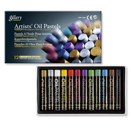 藝城美術~韓國MUNGYO gallery Artists  Oil Pastels  油性粉蠟筆 金屬/螢光12色-細節圖2