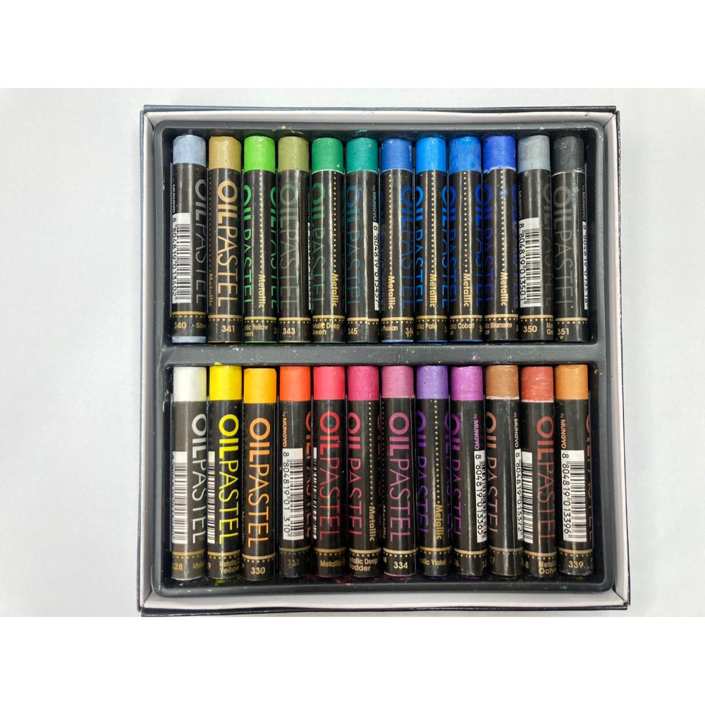 藝城美術~韓國MUNGYO gallery Artists  Oil Pastels  油性粉蠟筆 金屬/螢光12色-規格圖8