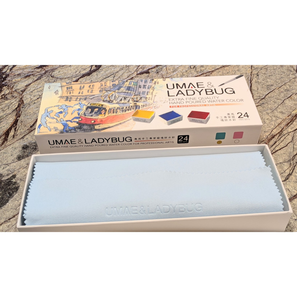 藝城美術~台灣 UMAE 奧馬 專家級 半塊 塊狀水彩 12/16/24色 還有 手工塊狀水彩24色 🎨-細節圖4