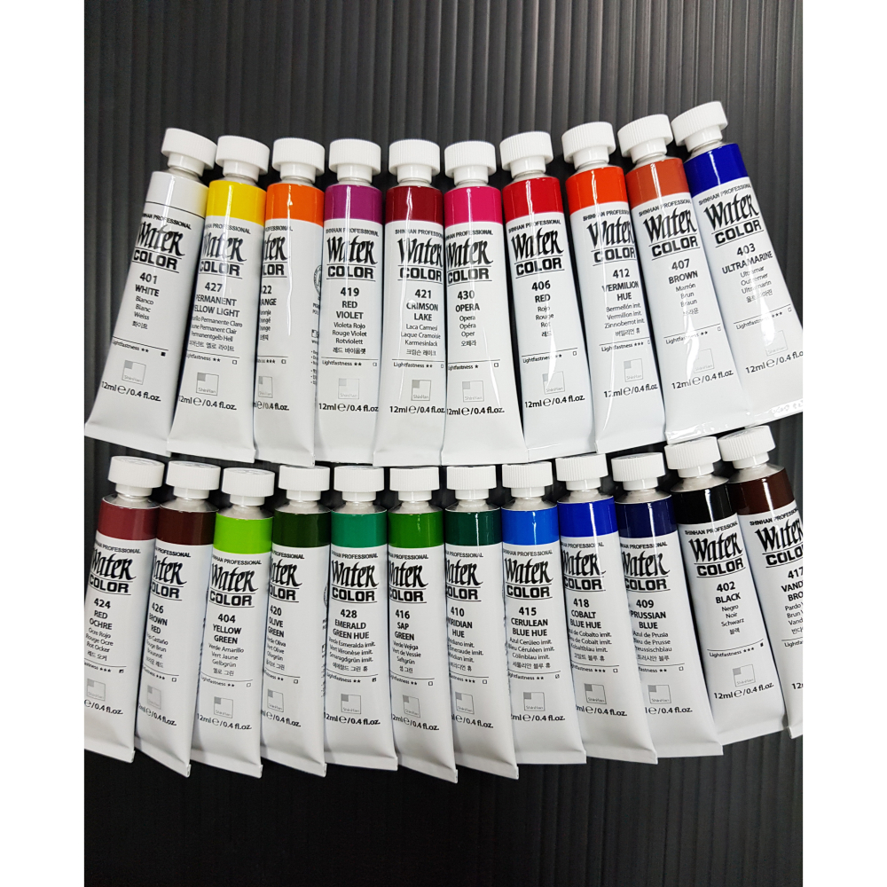 藝城美術►韓國 SHINHAN 新韓 透明水彩顏料 12ml 新韓水彩 單支賣場  共48色 新色上市-細節圖8