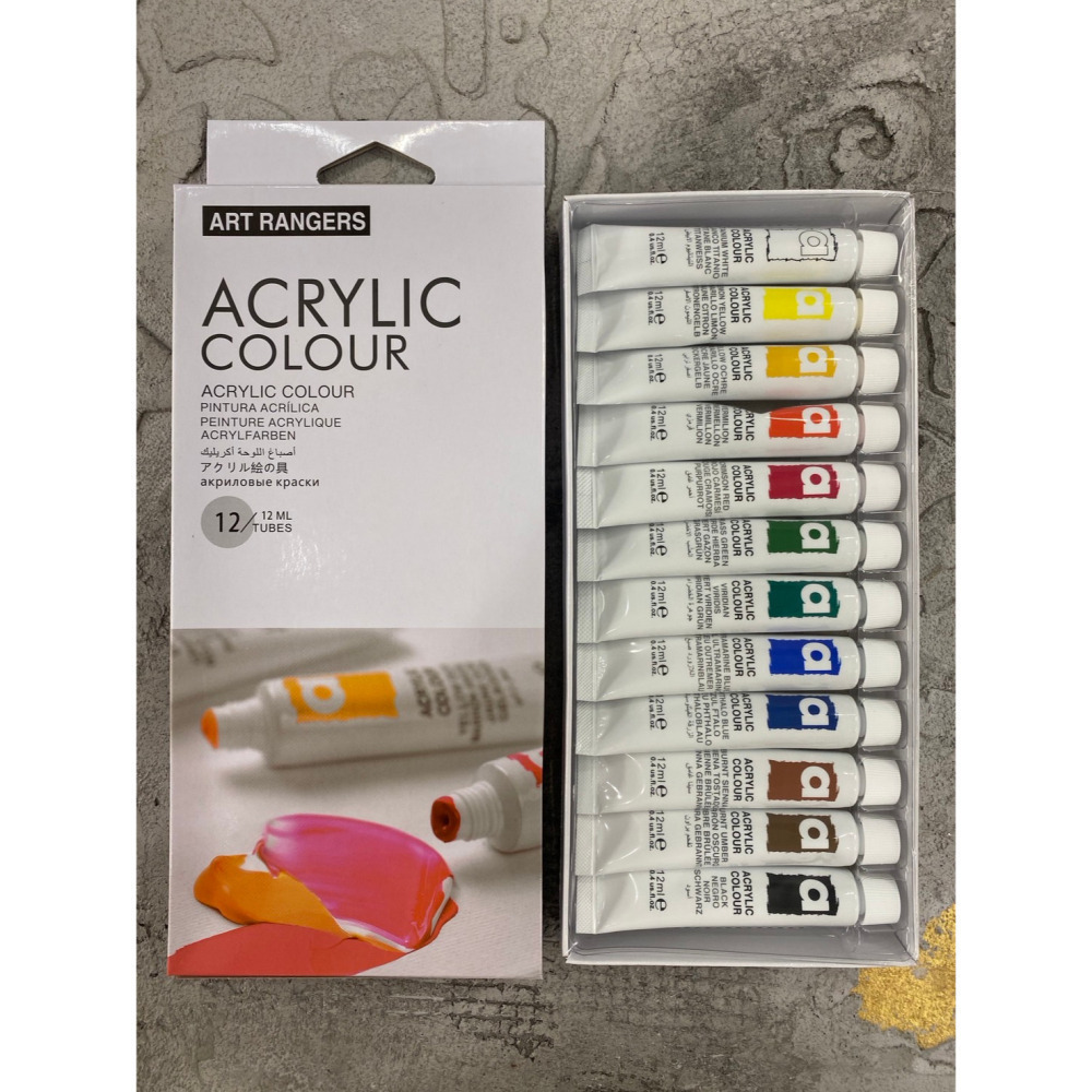 藝城美術~ ART RANGER 美邦祈富  壓克力顏料 丙烯畫顏料系列 紙盒包裝-細節圖2