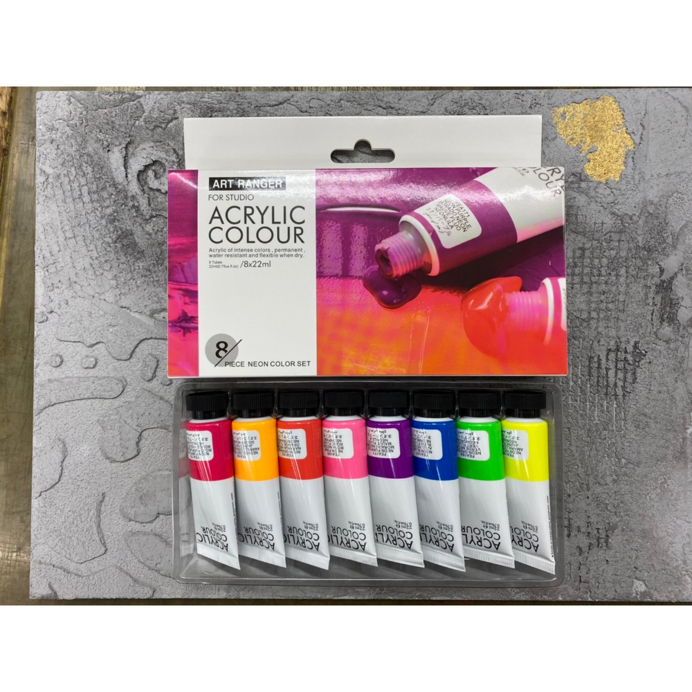 藝城美術~ ART RANGER 美邦祈富  壓克力顏料 丙烯畫顏料系列 紙盒包裝-規格圖11