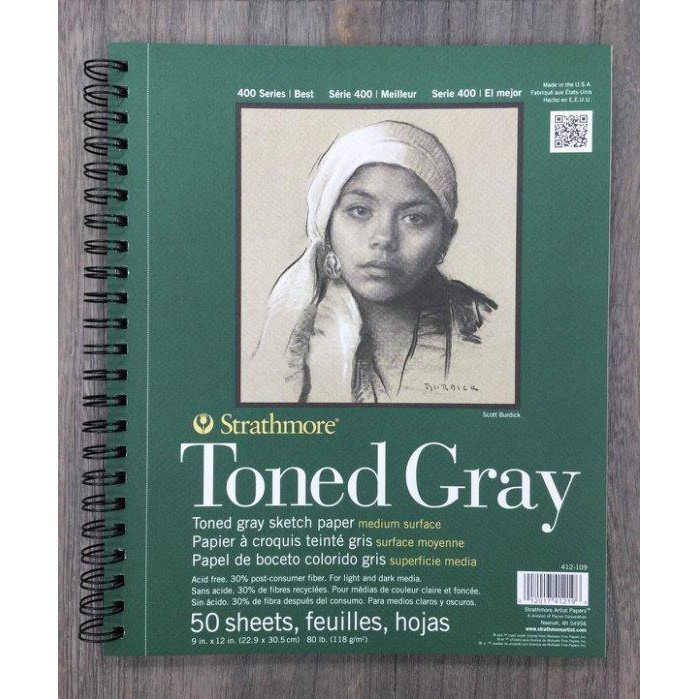 藝城美術~美國 絲蒂摩 Strathmore 400 有色素描本 系列 118g 線圈 中目-細節圖7