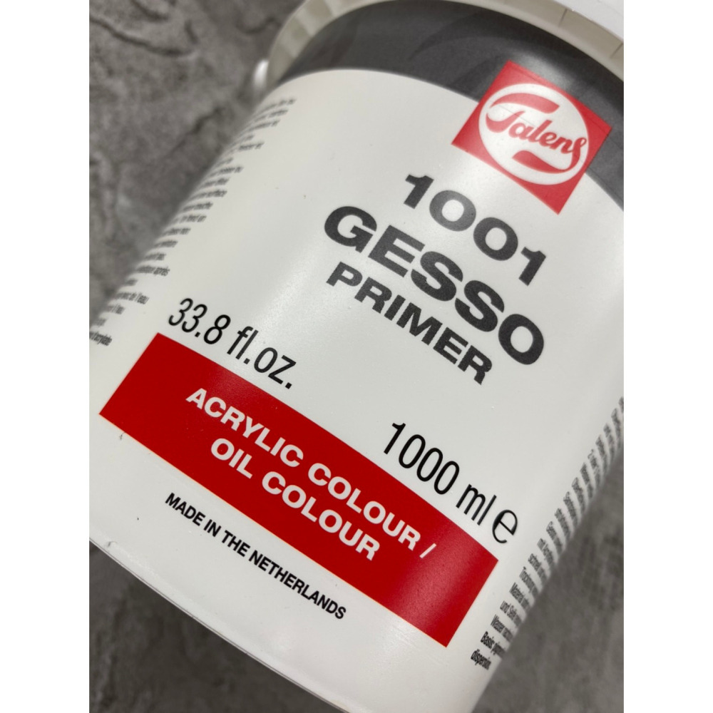 藝城美術~Talens泰倫斯1001 Gesso Primer打底劑(壓克力油畫通用/1000ml)超取限2罐-細節圖3