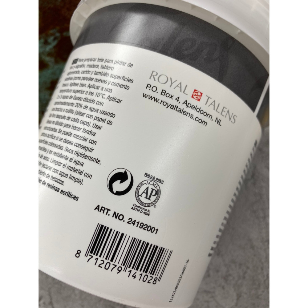 藝城美術~Talens泰倫斯1001 Gesso Primer打底劑(壓克力油畫通用/1000ml)超取限2罐-細節圖4