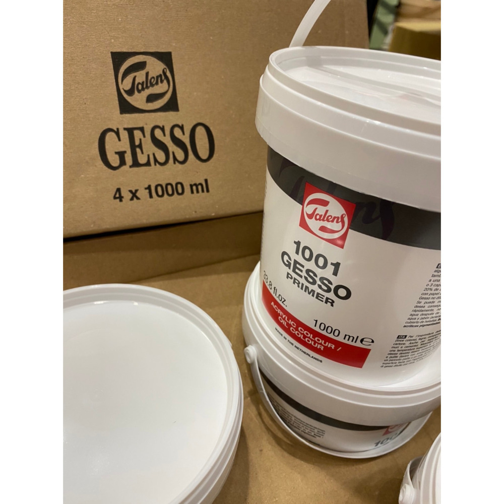 藝城美術~Talens泰倫斯1001 Gesso Primer打底劑(壓克力油畫通用/1000ml)超取限2罐-細節圖8