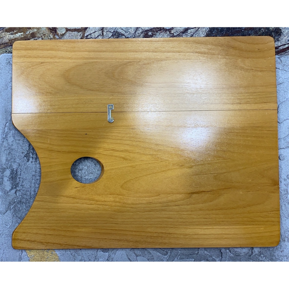 藝城美術~ 🎨 實木製 摺疊 調色板 油畫 水粉 壓克力顏料 折合 調色盤-細節圖2