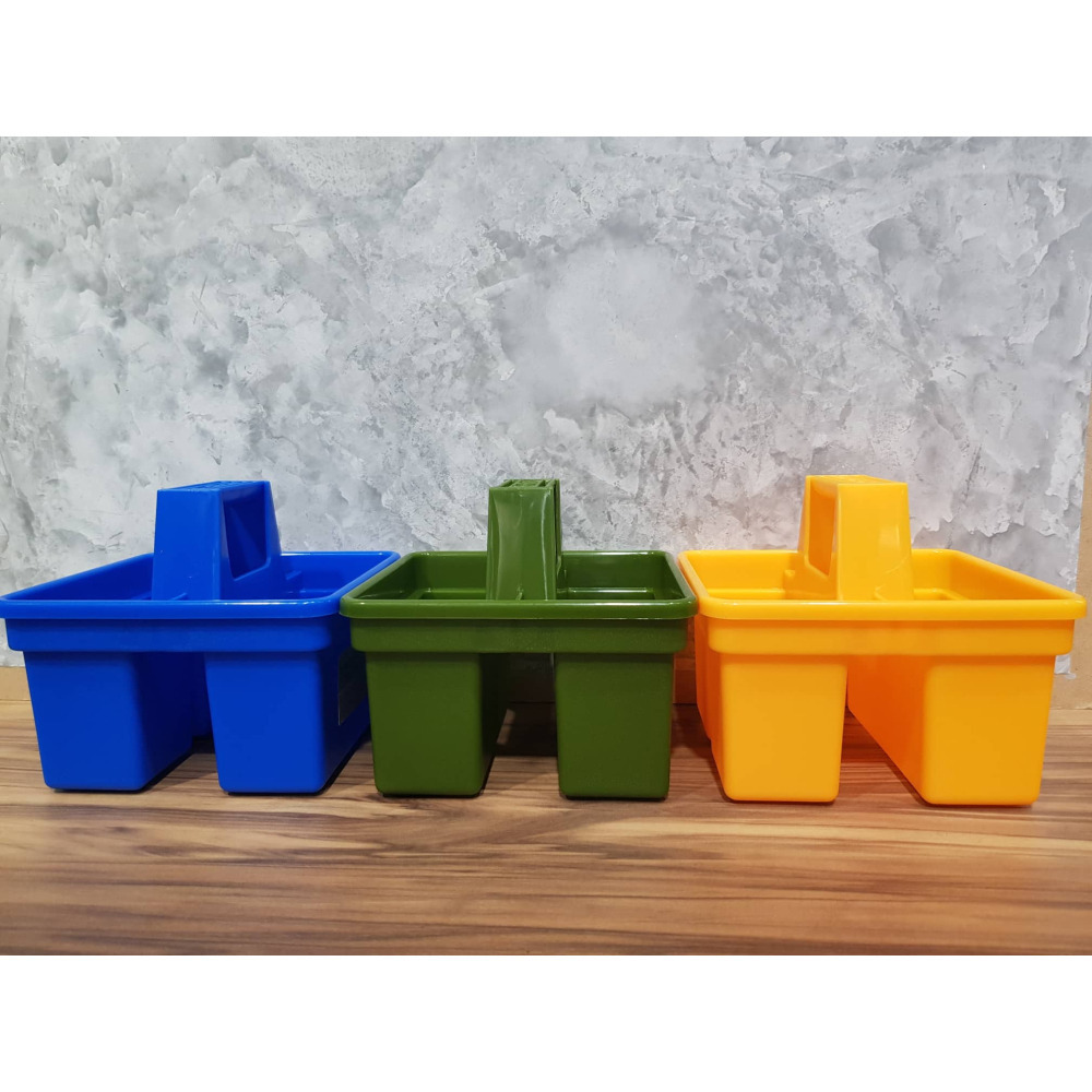 藝城美術~ 多功能筆洗 三格筆洗  洗筆筒 4色-細節圖3