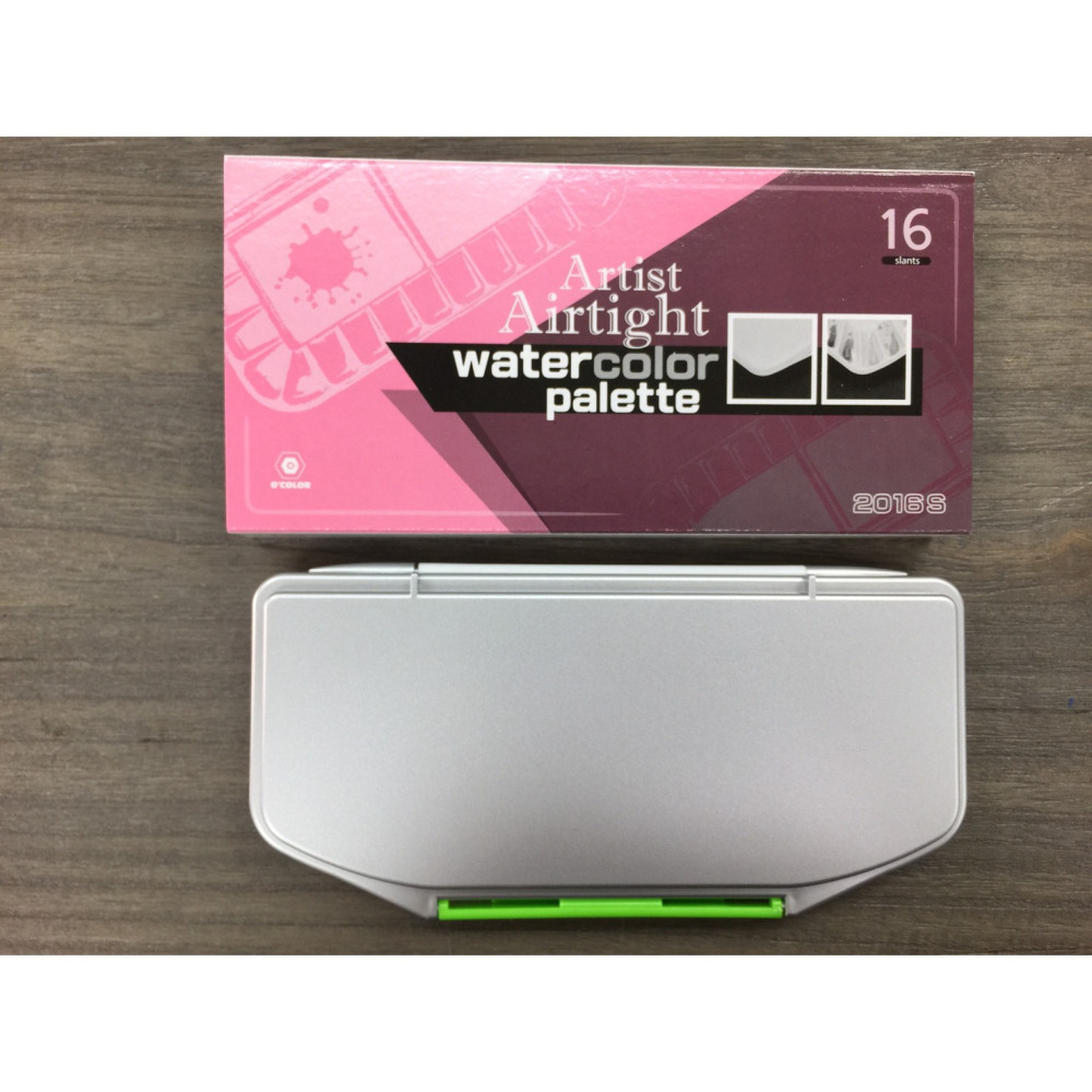 藝城美術~O＇COLOR密閉型保溼調色盤16格(2016S) 水彩、壓克力、廣告顏料 調色盤-細節圖4