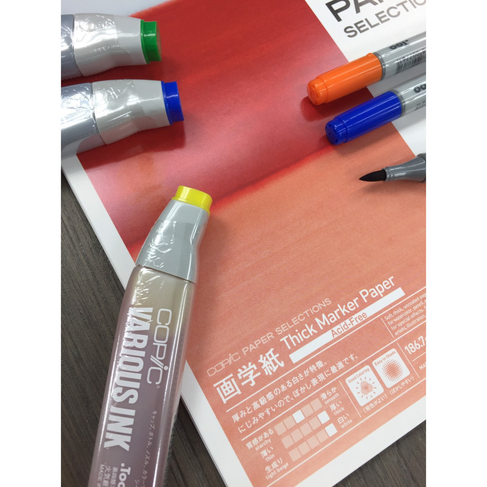 藝城美術~日本Copic Paper 麥克筆 專用紙A4 繪圖紙/速繪紙 186.7g 厚重磅 20張入 不滲透-細節圖5