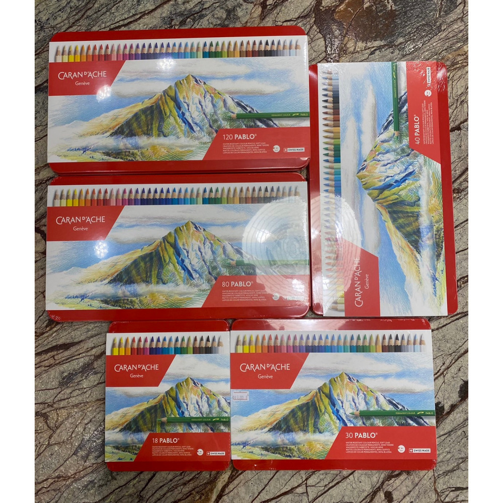 藝城美術~ 油性 瑞士 CARAN D＇ACHE 卡達油性/水性 色鉛筆 18色30色40色80色120色-細節圖2