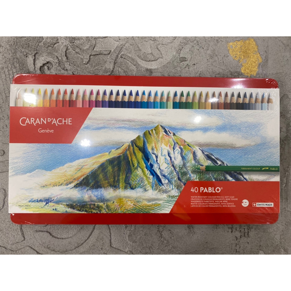 藝城美術~ 油性 瑞士 CARAN D＇ACHE 卡達油性/水性 色鉛筆 18色30色40色80色120色-規格圖11