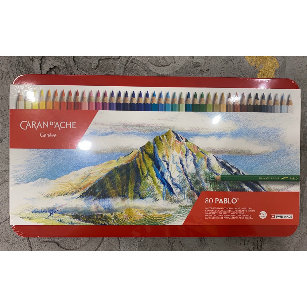藝城美術~ 油性 瑞士 CARAN D＇ACHE 卡達油性/水性 色鉛筆 18色30色40色80色120色-規格圖11