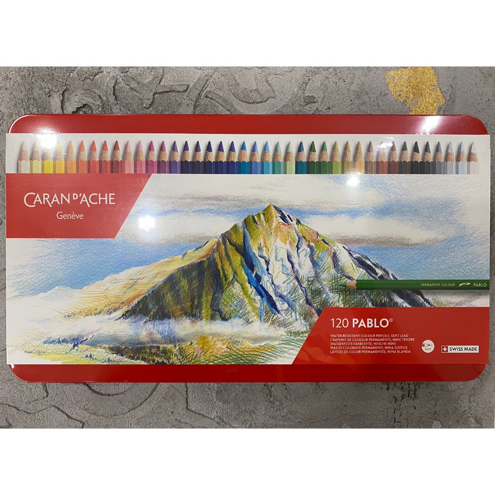 藝城美術~ 油性 瑞士 CARAN D＇ACHE 卡達油性/水性 色鉛筆 18色30色40色80色120色-規格圖11