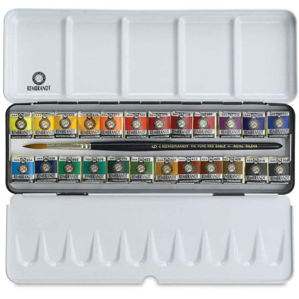 藝城美術~荷蘭 林布蘭 Rembrandt 專家級 塊狀水彩12色/24色-細節圖6