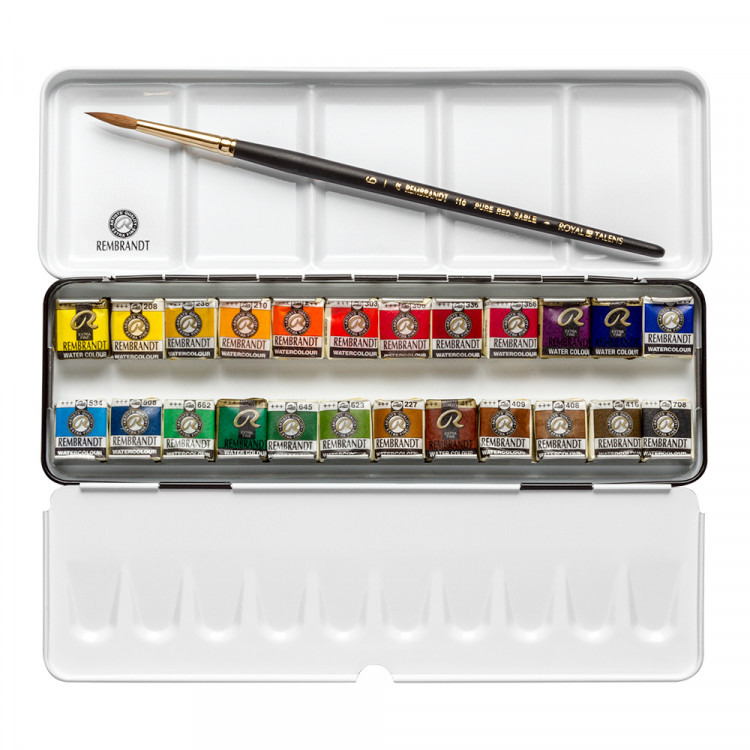 藝城美術~荷蘭 林布蘭 Rembrandt 專家級 塊狀水彩12色/24色-細節圖8