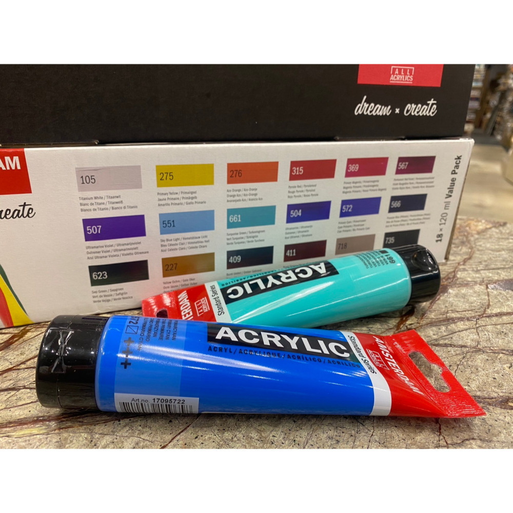 藝城美術~ 荷蘭 AMSTERDAM acrylic color 阿姆斯特丹 壓克力顏料120ml 18色套組 限量📢-細節圖7