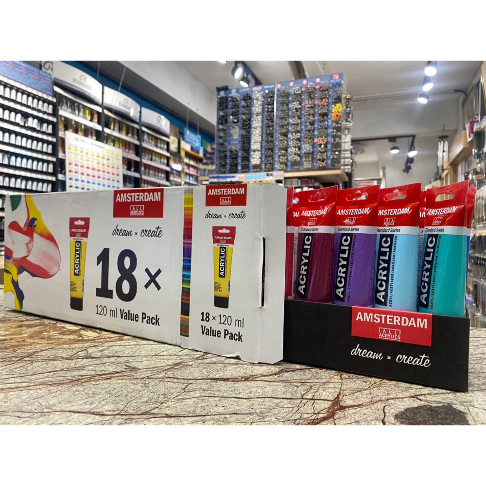 藝城美術~ 荷蘭 AMSTERDAM acrylic color 阿姆斯特丹 壓克力顏料120ml 18色套組 限量📢-細節圖9