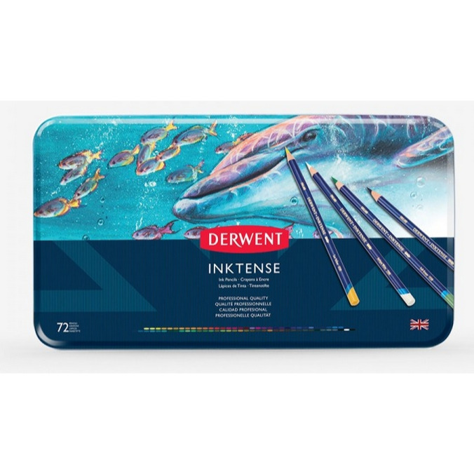 藝城美術~ DERWENT德爾文 Inktense水墨色鉛筆 12/24/36/72色-鐵盒裝-細節圖8