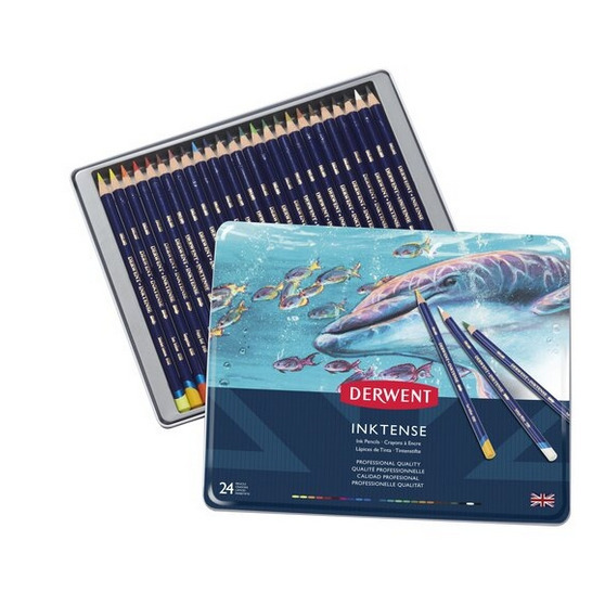 藝城美術~ DERWENT德爾文 Inktense水墨色鉛筆 12/24/36/72色-鐵盒裝-規格圖10