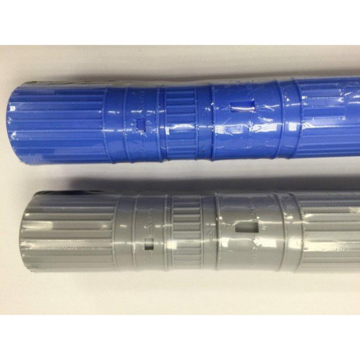 藝城美術~(小) 三節式揹帶式伸縮 圖筒 畫筒 海報筒－－－伸縮44~67cm直徑6公分圖紙收納藍灰黑三色(外觀45cm)-細節圖6