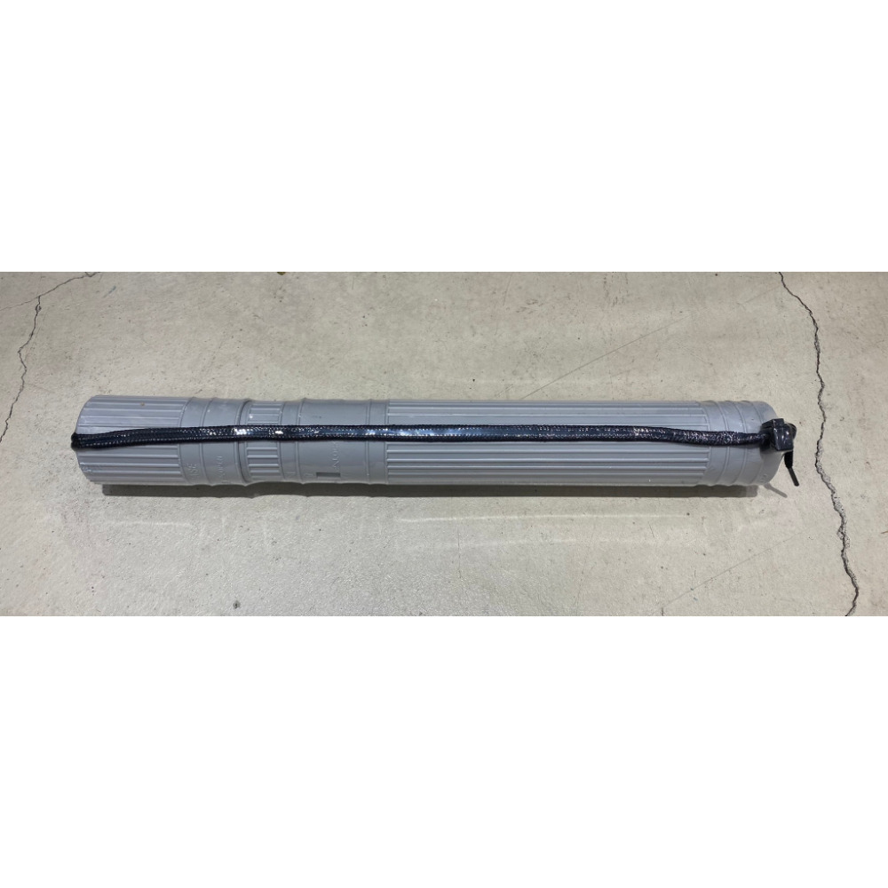 藝城美術~(小) 三節式揹帶式伸縮 圖筒 畫筒 海報筒－－－伸縮44~67cm直徑6公分圖紙收納藍灰黑三色(外觀45cm)-規格圖6