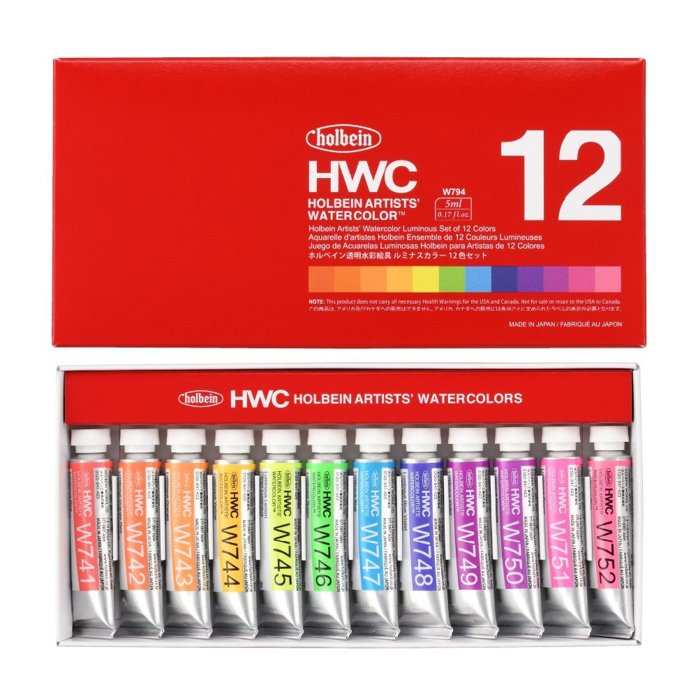 藝城美術~Holbein 好賓 專家級 水彩 Luminous 螢光色 15ML 共12色-細節圖6