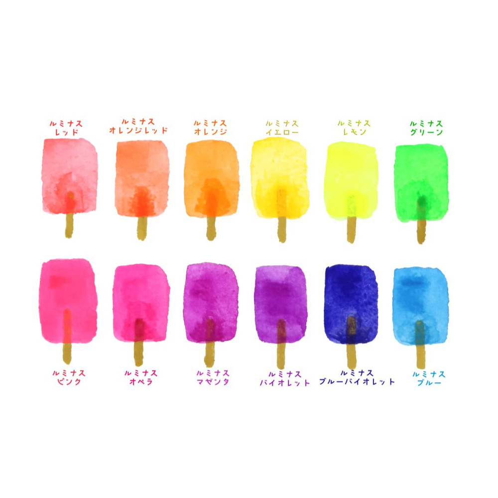 藝城美術~Holbein 好賓 專家級 水彩 Luminous 螢光色 15ML 共12色-細節圖3