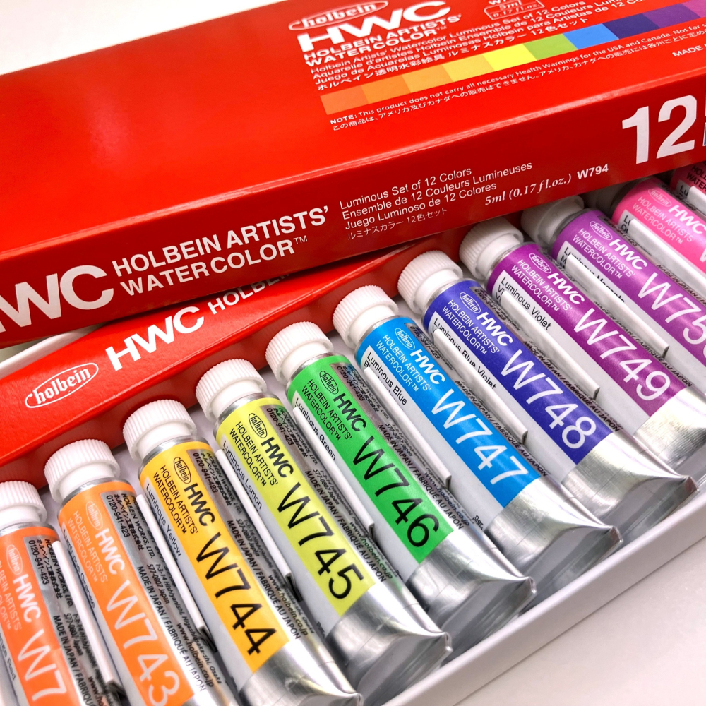 藝城美術~Holbein 好賓 專家級 水彩 Luminous 螢光色 15ML 共12色-細節圖5
